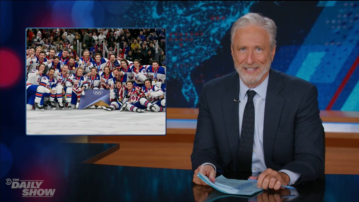 .Jon Stewart tracks MAGA's hockey journey from “nobody cares” to “only hockey can save us from a dystopian, estrogenic future”
