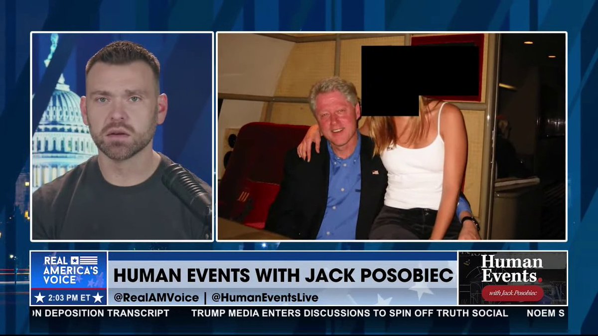 Bill Clinton claims he did nothing wrong regarding Jeffrey Epstein "We've seen the pictures, Bill!" - Jack Posobiec
