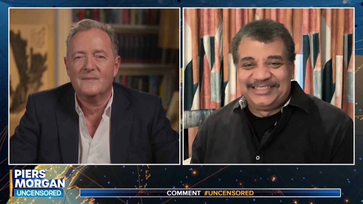 "He's scientifically literate enough to know that in the universe there are likely aliens!" Neil deGrasse Tyson gives his response to former President Obama saying aliens exist. Watch more!👇 📺 Piers Morgan | Neil deGrasse Tyson