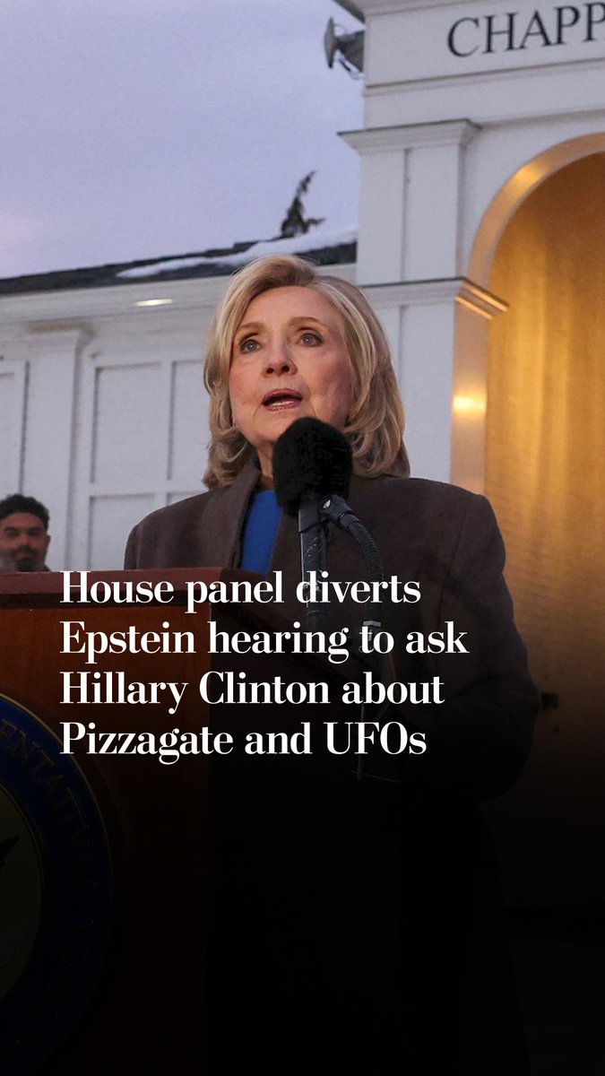 Hillary Clinton appeared before the House Oversight Committee as part of its investigation into convicted sex offender Jeffrey Epstein. Clinton said Republican members questioned her about off-topic issues, including a baseless conspiracy theory.