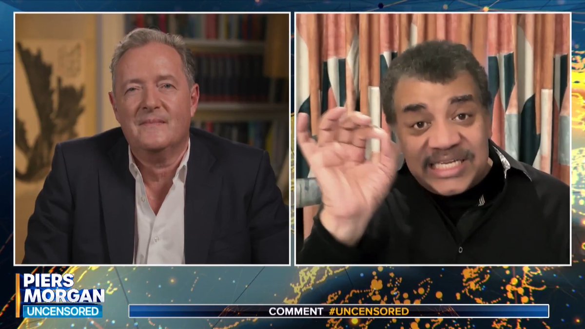 "NASA's presence in American culture actually transcends politics." Neil deGrasse Tyson tells Piers Morgan why President Trump was right to bring in Artemis. Watch more👇 📺 Piers Morgan | Neil deGrasse Tyson