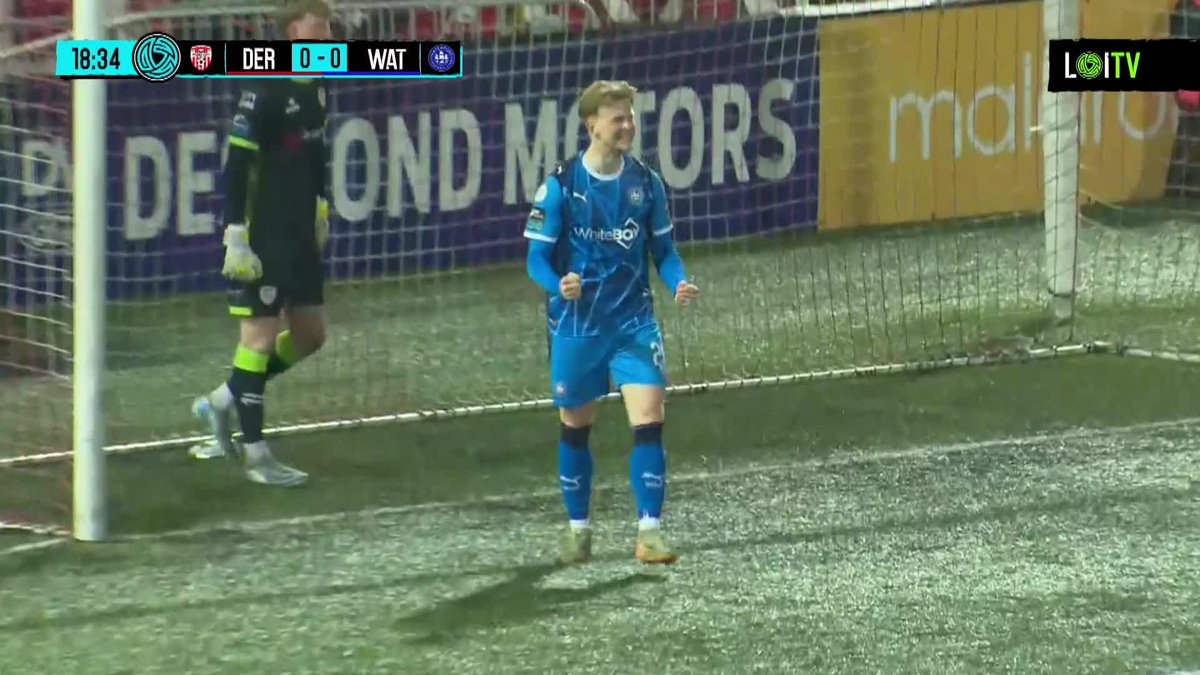 Jørgen Voilås won't score an easier goal as Waterford lead in Derry!😮