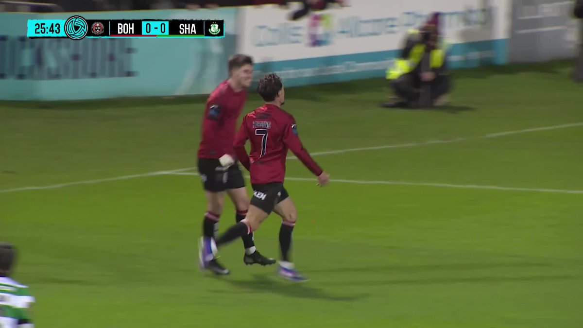 🫡 Connor Parsons’ goal that has Bohs ahead in the Dublin Derby