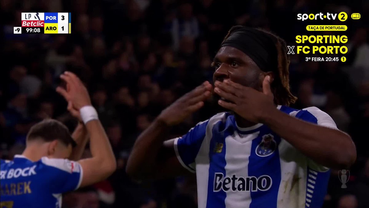 William Gomes e Moffi deram a vitória tardia ao FC Porto 🫡 #sporttvportugal #LIGAnaSPORTTV #ligaportugalbetclic #FCPorto #FCArouca #betanolp