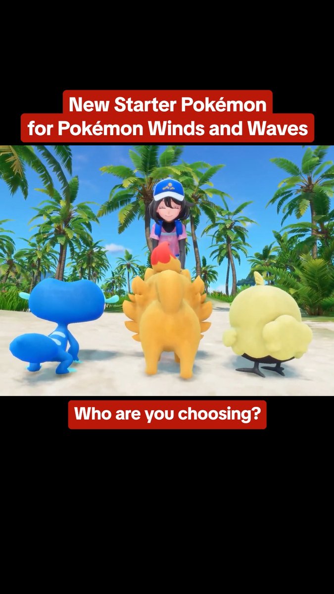 Which Pokémon Winds &amp; Waves starter is your favorite? Browt, Pombon, or Gecqua?