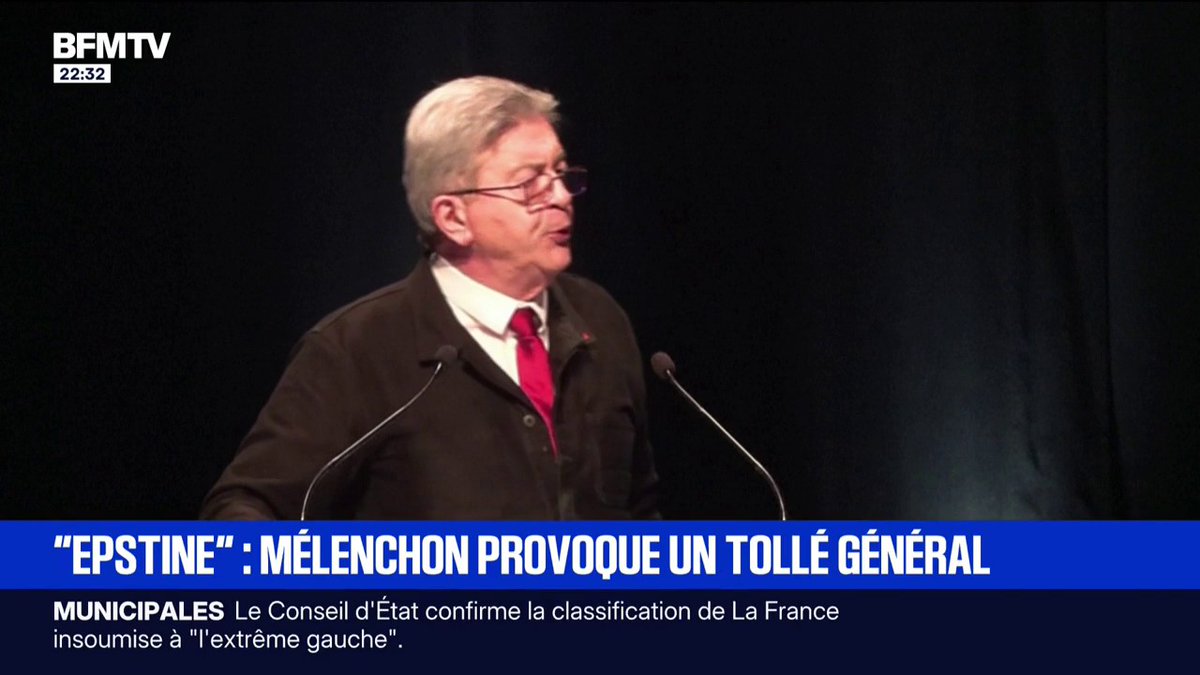 Prononciation de Jeffrey "Epstein" par Jean-Luc Mélenchon: le chef de file de la France insoumise provoque un tollé général