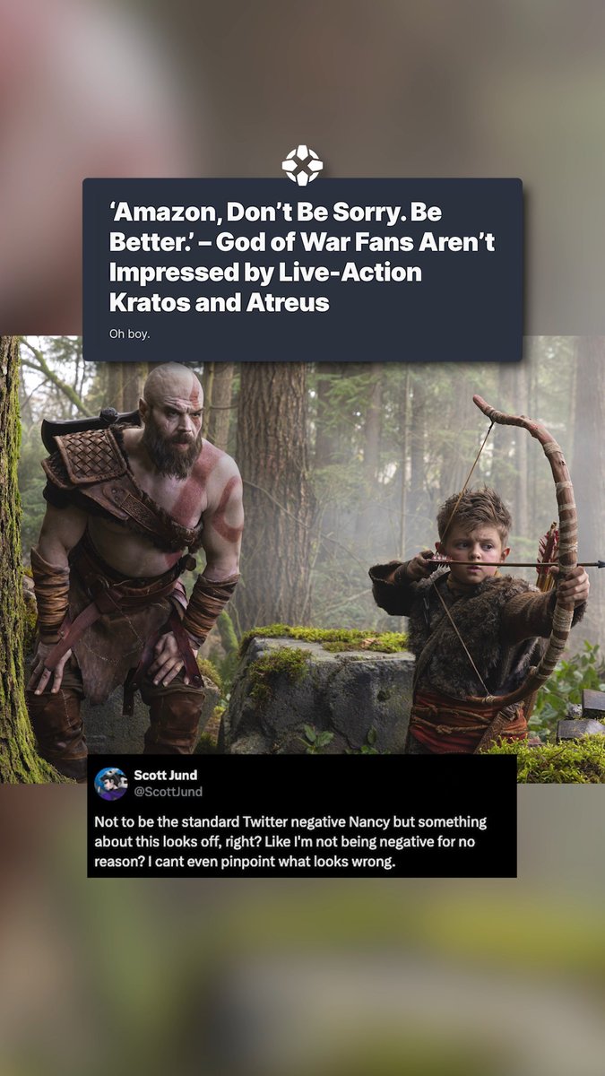How do you feel about this first look at Amazon Prime Video's God of War series?