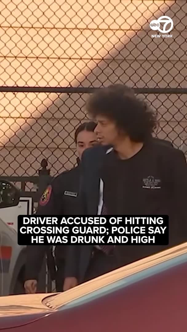 A school crossing guard on Long Island was critically injured Thursday after police say he was struck by 30-year-old Joshua Alvarado, who was allegedly intoxicated and under the influence of drugs.