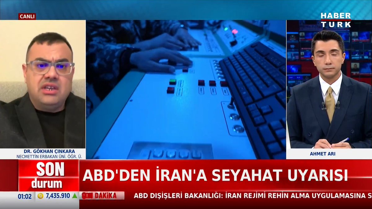 #SONDURUM - ABD: ''İran'ı derhal terk edin.'' Seyahat uyarısını saldırı mı izleyecek? Akademisyen Dr. Gökhan Çınkara (Gökhan Çınkara) #HaberBülteni'nde değerlendirdi.