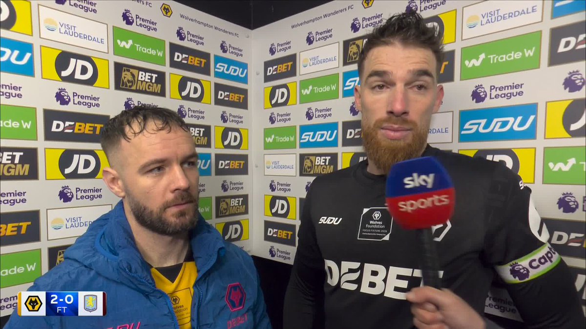 "We will keep fighting" 👊 Jose Sa and Adam Armstrong react to Wolves win against Aston Villa.