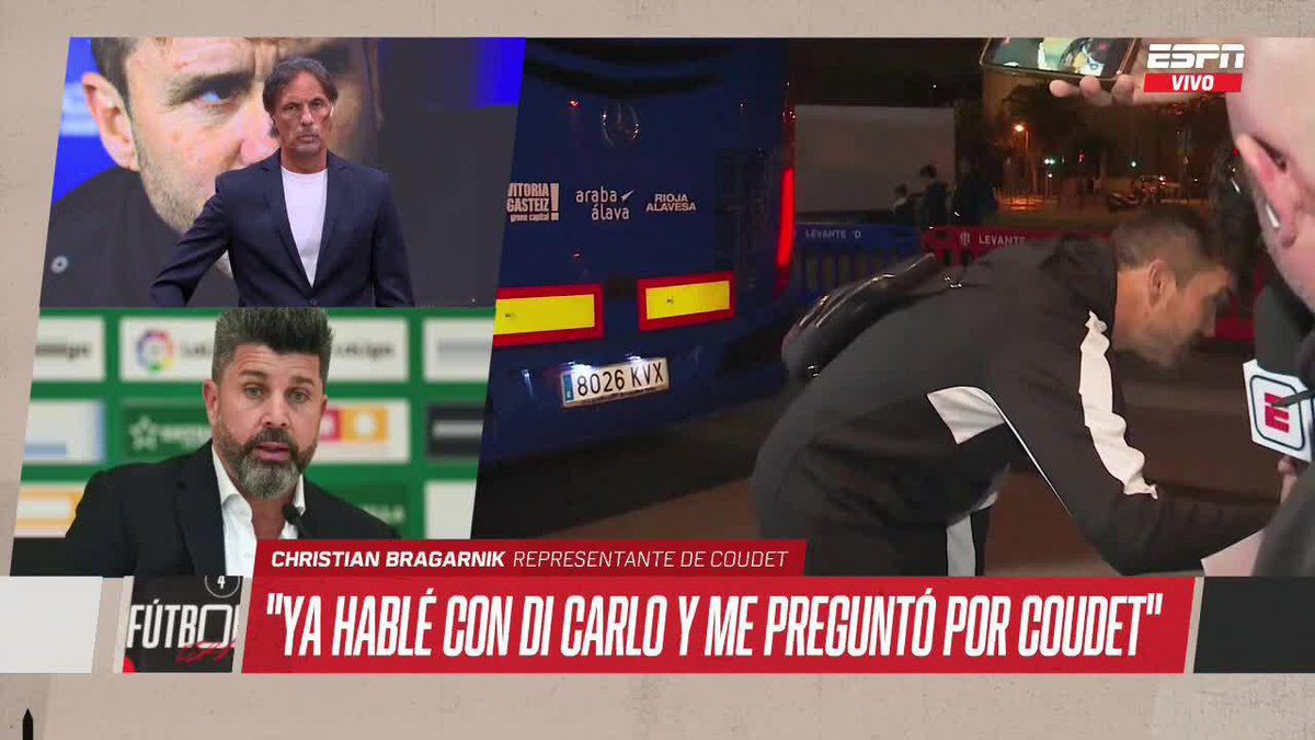 "LE ACABO DE MANDAR UN MENSAJE" Bragarnik anunció que el Cacho Coudet acaba de ser comunicado del contacto de River con su representante. 📺 #ESPNEquipoF | #DisneyPlus Plan Premium