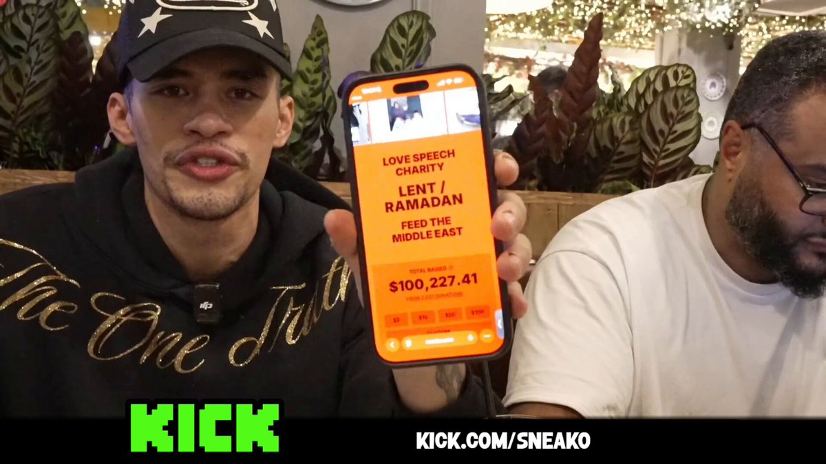 SNEAKO raised over $100,000 to feed children in G-za within the first 10 days of Ramadan &amp; Lent 🤍🇵🇸