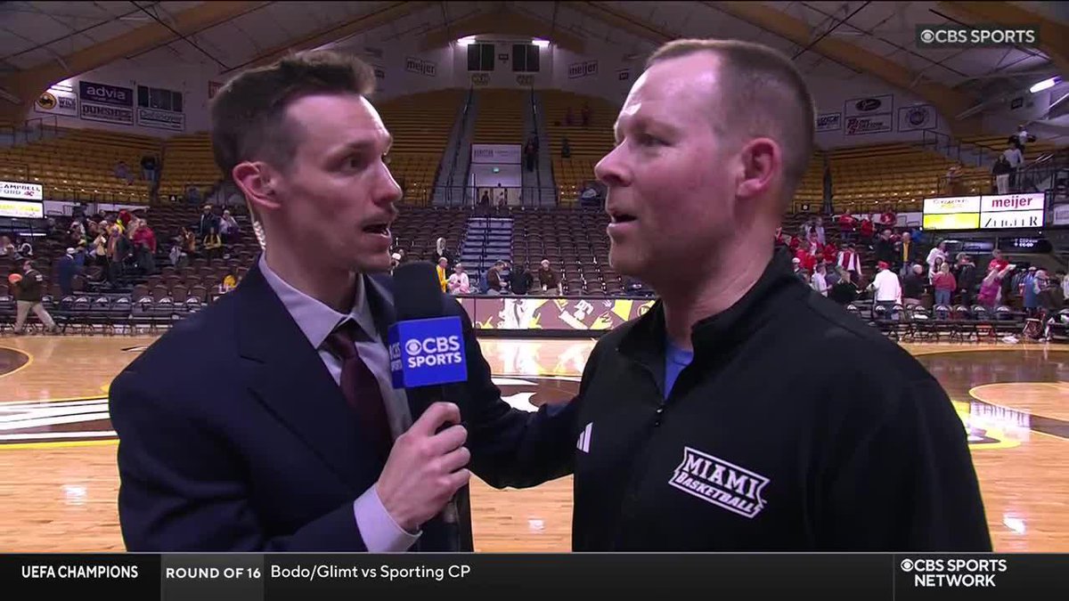"I don't even know how I got that technical... I can't do that." โ Miami (OH) head coach Travis Steele