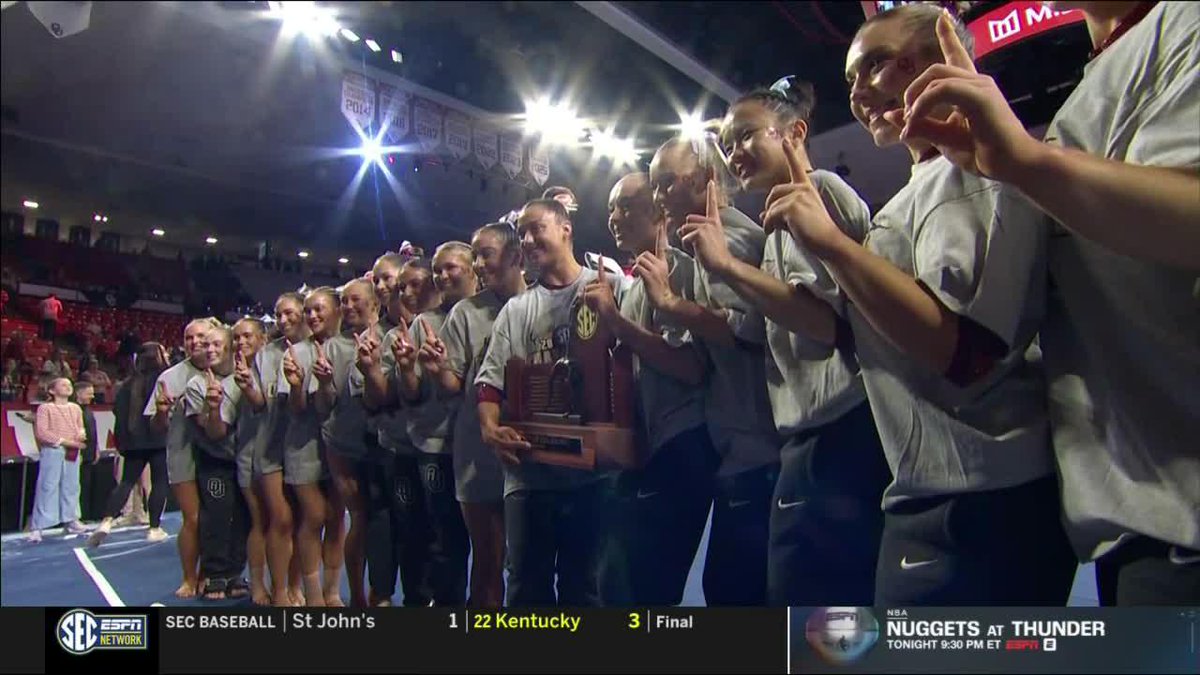 TROPHY TIME IN NORMAN ๐ Oklahoma Women's Gym x #SECGYM