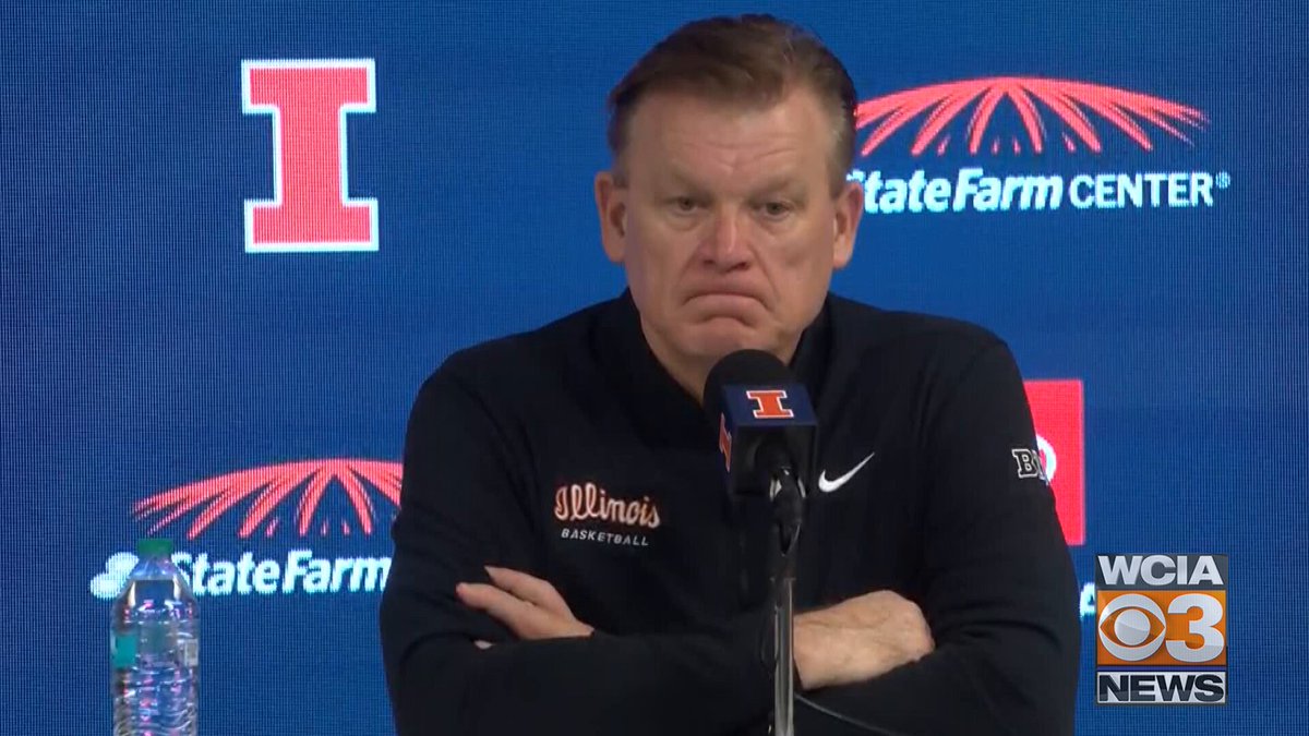 #Illini Underwood after Michigan loss: "They took the belt off and beat our behinds with it. If you like that too much, then you should probably go to the rec center and play." What he needs from his leaders: "Leadership. Nastiness, toughness, defending..." "Kylan Boswell can do everything Yaxel can do. It's my job to get him to go do it."
