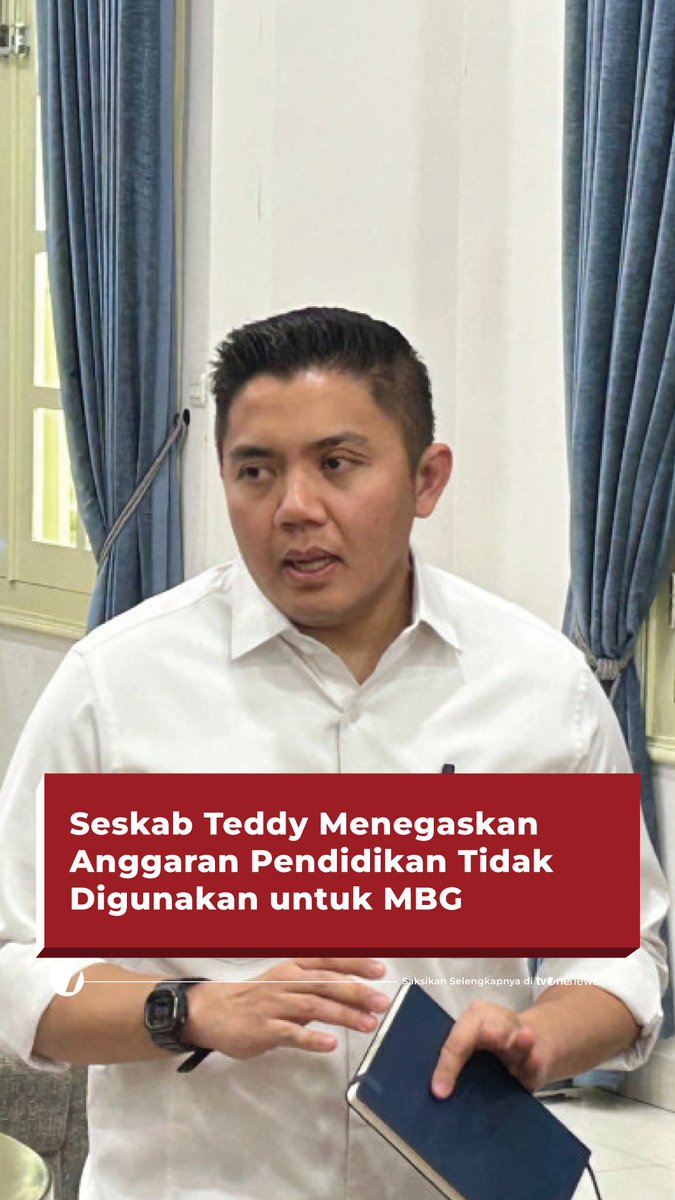 Sekretaris Kabinet (Seskab) Teddy Indra Wijaya menanggapi polemik narasi dana Makan Bergizi Gratis (MBG) menggunakan anggaran pendidikan nasional. Simak selengkapnya di #HardNews_Politik #FlashOne #CariBeritaditvOne #MBG #AnggaranPendidikan #FO04