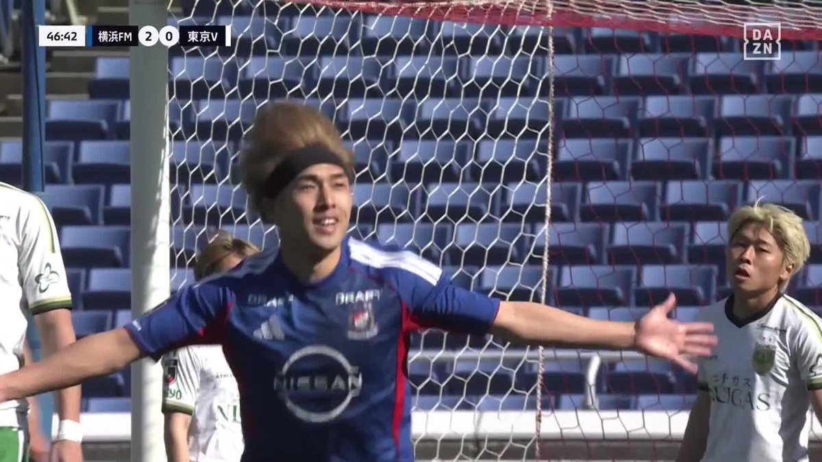 ダイヤの輝き💎 美しいにも程がある 遠野大弥 ドンピシャボレーシュート 🏆明治安田J1百年構想リーグ 🆚横浜FM×東京V 📱DAZN ライブ配信中 #Jリーグ #だったらDAZN