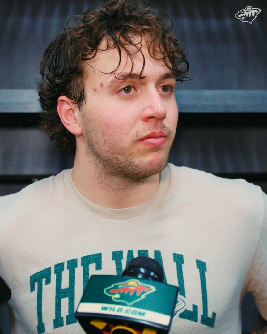 "I thought he was probably our best player tonight" 🗣️ Brock Faber on the play of Jesper Wallstedt #mnwild