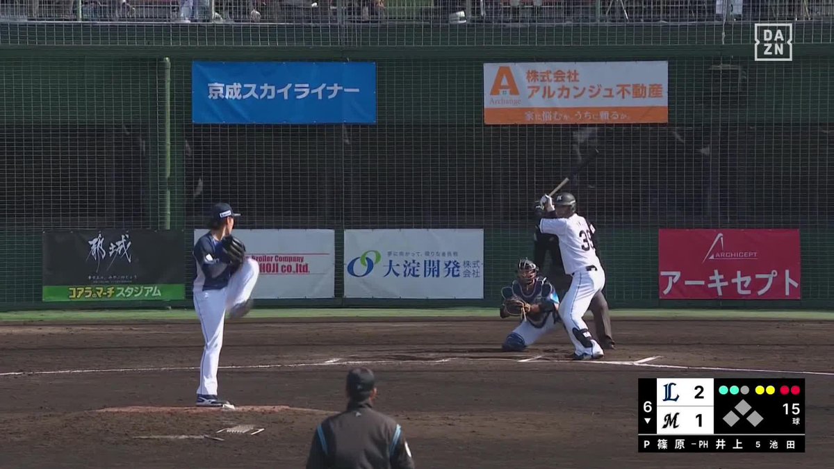 えげつない剛速球 侍Jサポートメンバーとしても活躍 篠原響がキレッキレの直球で奪三振 🌸ロッテ×西武（オープン戦） #seibulions #だったらDAZN