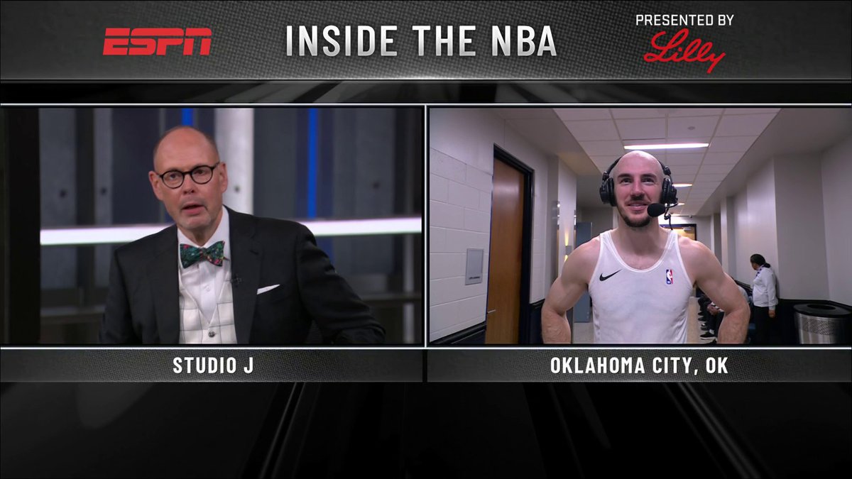 Ernie said Alex Caruso is gonna get extra allowance after the Thunder won in OT 😂
