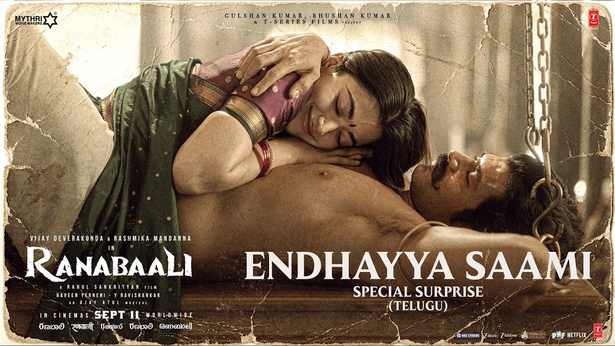 #EndhayyaSaami promo looks epic in terms of technical brilliance and the rooted backdrop Rahul Sankrityan has brought to the film. Above all, Vijay and Rashmika deliver performances with spot-on nuances. #Ranabaali