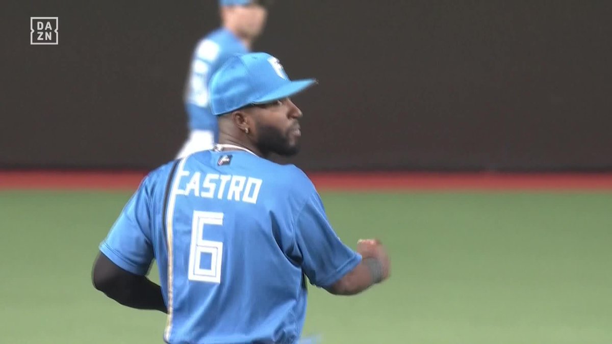 ショートもいける カストロ 逆をつかれても何のその 逆シングルからの一塁送球 ⚾️日本ハム×味全 #lovefighters #だったらDAZN