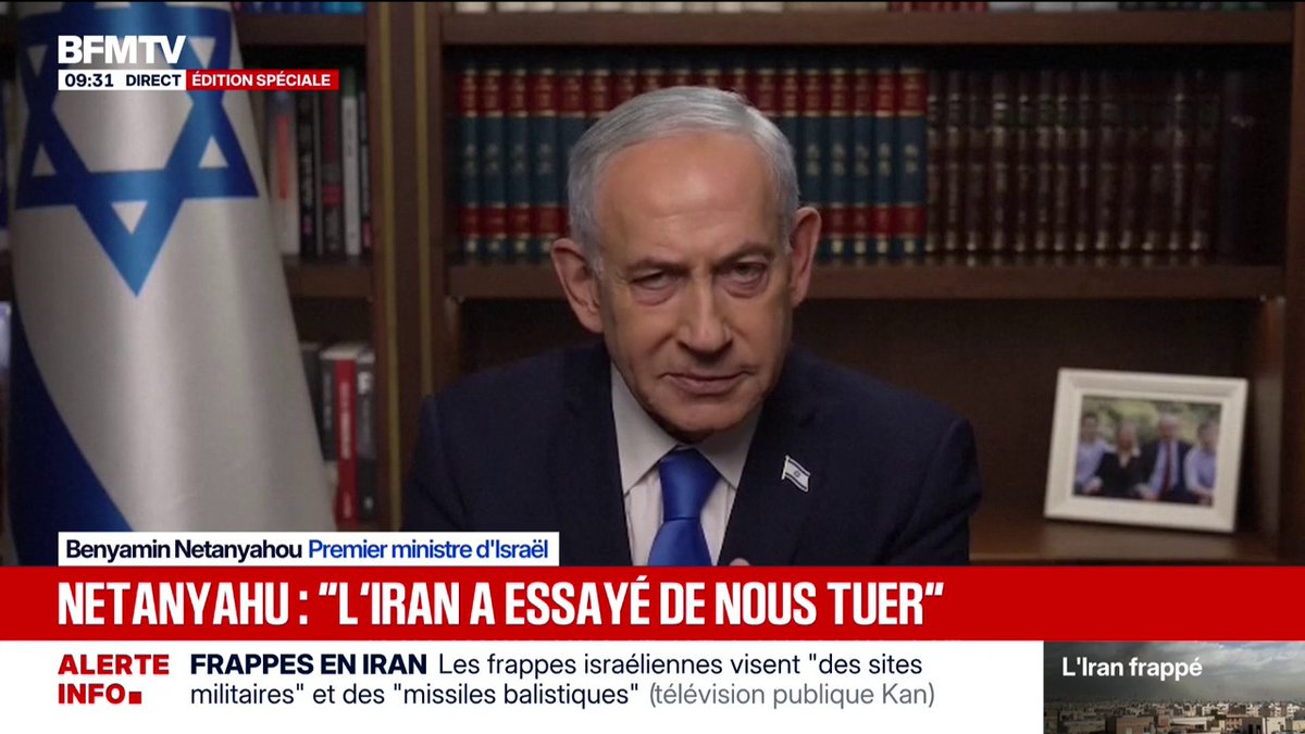 "Avec les États-Unis nous allons frapper ce régime terroriste", déclare Benjamin Netanyahu