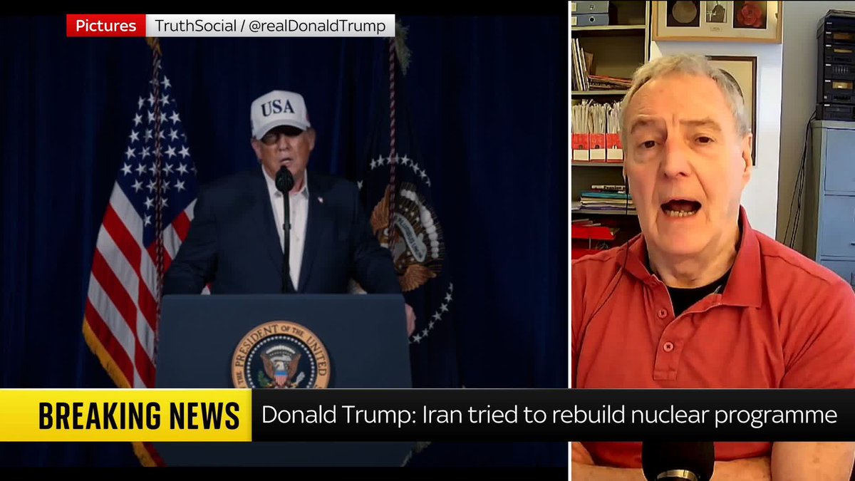 BREAKING: The U.S. says it has launched 'major combat operations' in Iran. Security and defence analyst Michael Clarke analyses Donald Trump's justifications in his eight-minute video on Truth Social. Latest 🔗 📺 Sky 501 and YouTube