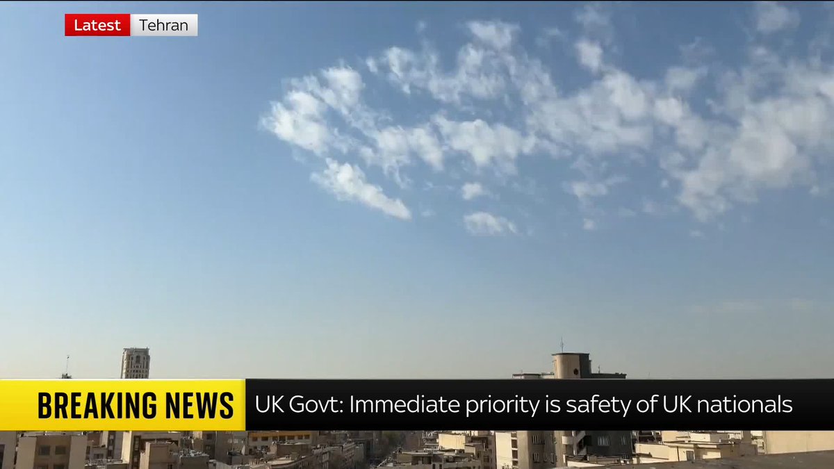 BREAKING: The UK "stands ready" to protect its interests in the Middle East and does not want to see "further escalation into a wider regional conflict". The government says 24/7 consular assistance is available to UK nationals in the region. 📺 Sky 501
