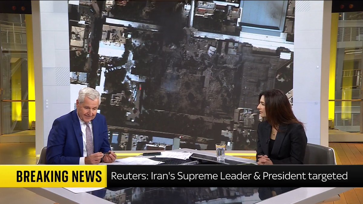 'These strikes are going for the top leadership...they want to see regime change' @SkyYaldaHakim analyses the reported areas that have been targeted by U.S. and Israeli strikes in Iran. 🔗 📺 Sky 501