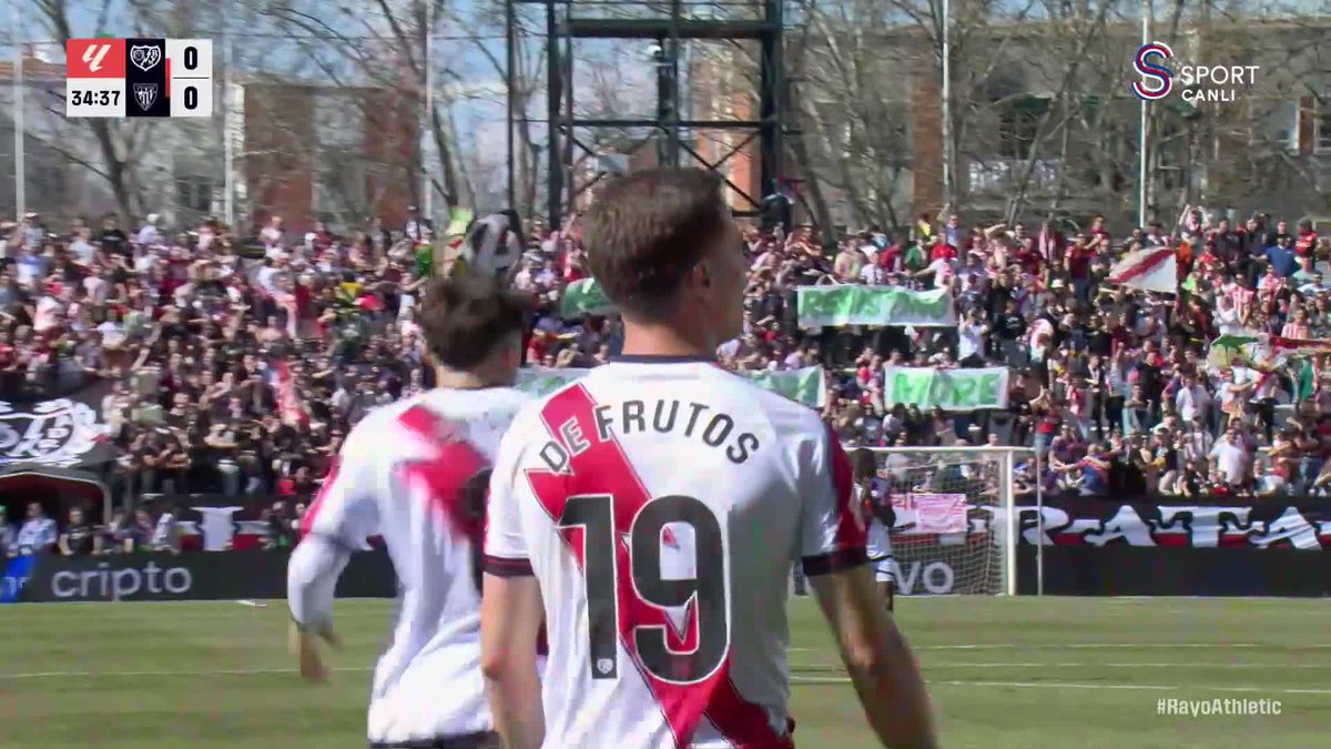 Rayo Vallecano çok organize geldi, Athletic Club karşısında 1-0 öne geçti.