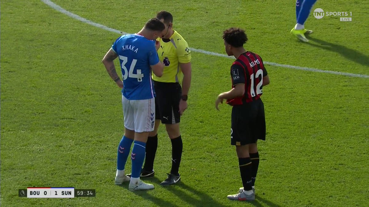 After a VAR review, Tyler Adams avoids a red card for this challenge ❌ TNT Sports &amp; discovery+ UK
