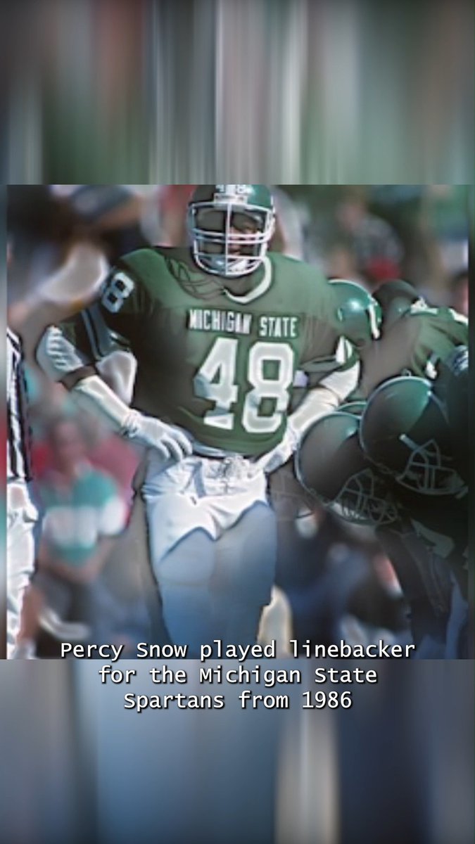 The first player in college football history to win both the Butkus and Lombardi trophies in the same season, Percy Snow served as the backbone of Michigan State Football's famed “Gang Green” defense in the late 1980s. The Hall of Fame linebacker’s combination of national awards, All-America recognition, and championship performances defined one of the most decorated defensive careers in college football. 🖤 Read Bio: #BlackHistoryMonth #CFBHALL #GoGreen #CollegeFootball