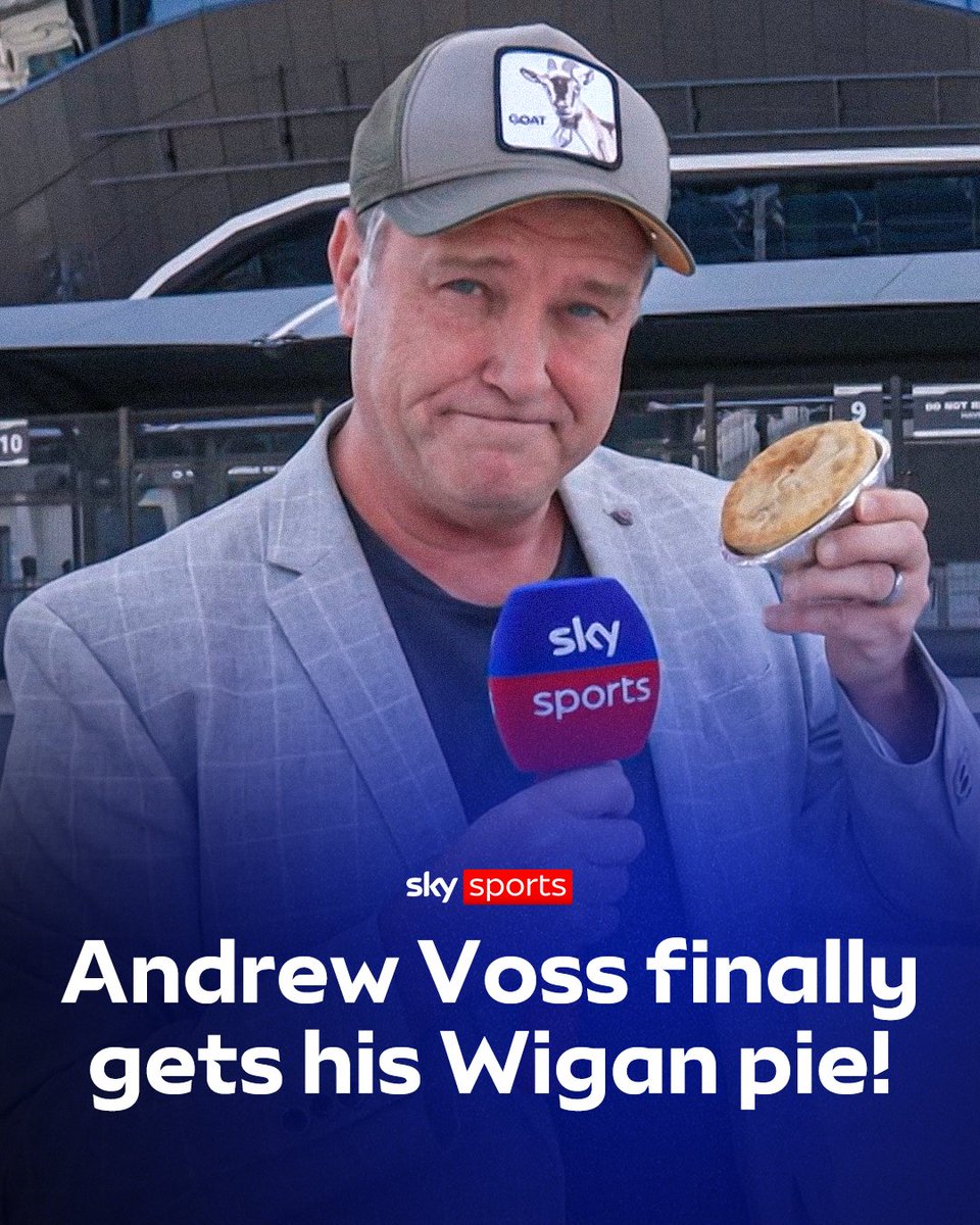 The Wigan pie made it all the way across the Atlantic! 🥧