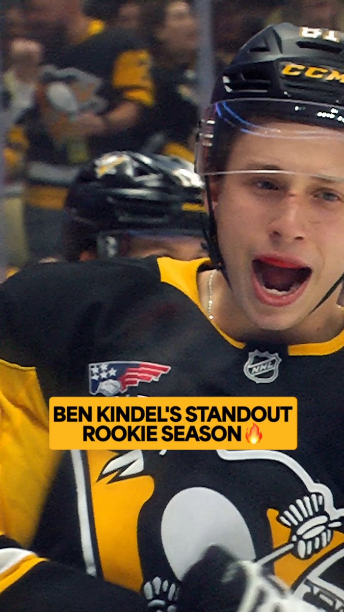"OH, THE ROOKIE!" 🐧 Ben Kindel was drafted 11th overall by the Pittsburgh Penguins in the 2025 #NHLDraft. He made his NHL debut on opening night of the 2025-26 season and has put up 27 points in 54 games since! Catch him and the Penguins in action against the New York Rangers at 12:30p ET on ABC!