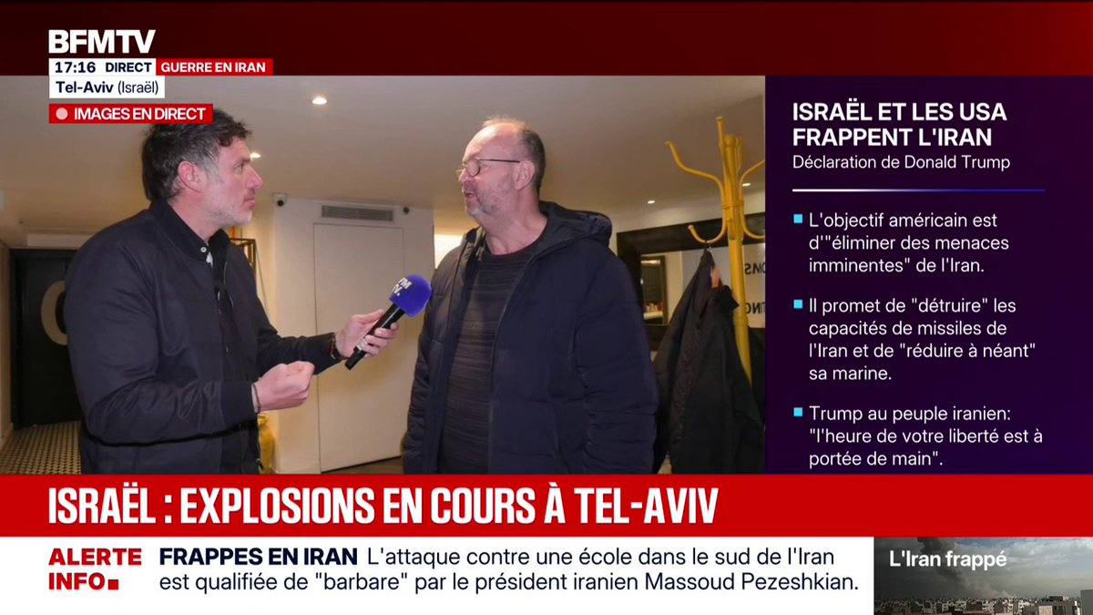 Israël: "J'ai expérimenté une douzaine d'abris différents depuis ce matin", témoigne Olivier, touriste français