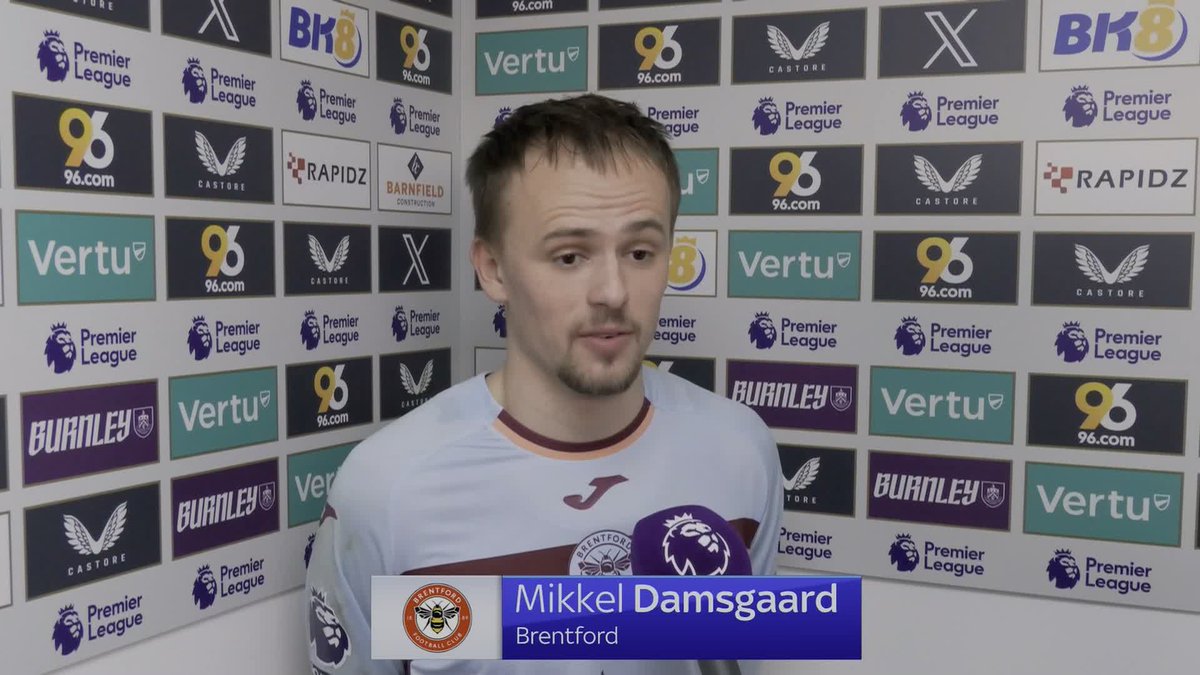 "It was a fun game... I definitely enjoyed it" 😅 Mikkel Damsgaard reacts to Brentford's chaotic 4-3 win over Burnley 🤯