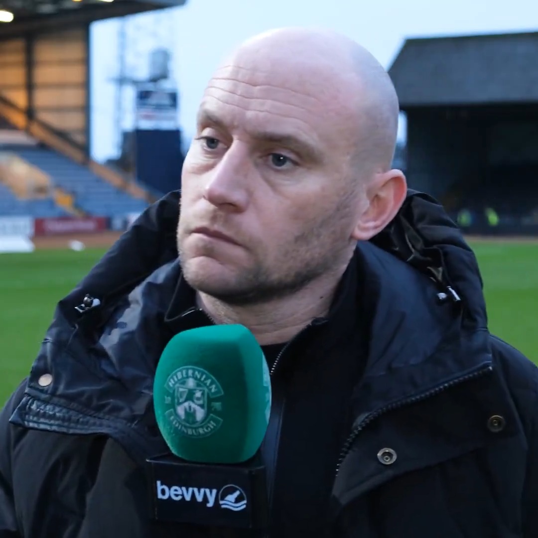 The Hibs Head Coach reflects on today's draw at Dens Park.