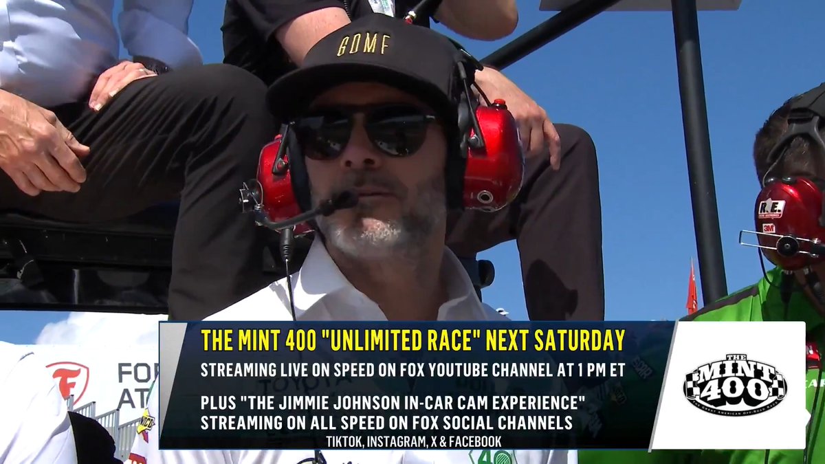 The Mint 400 "Unlimited Race" will stream LIVE next Saturday on our YouTube channel! Plus "The Jimmie Johnson In-Car Cam Experience" will stream on all SPEED on FOX social channels. Subscribe here»