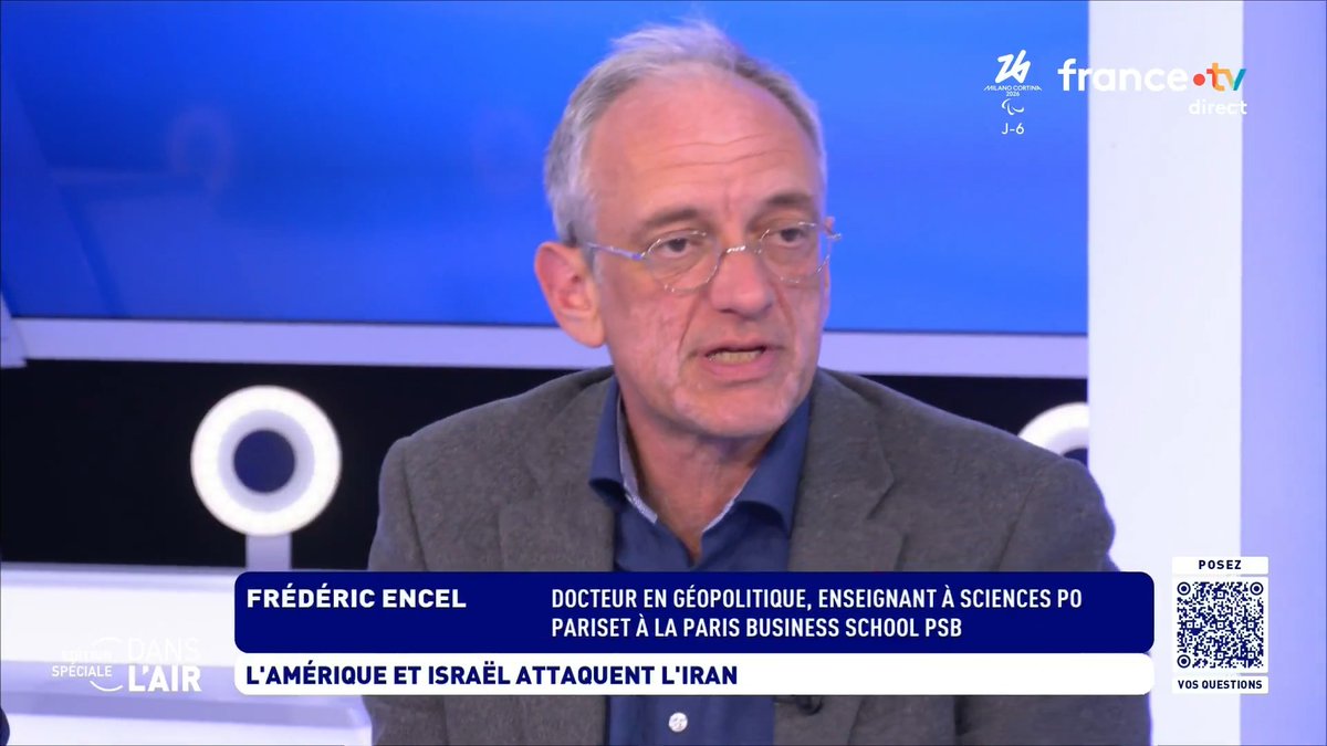 "Si l’Iran se mettait à disposer de la bombe atomique, ce serait l’effondrement de l’architecture de la paix nucléaire mondiale. Ce n’est pas un problème uniquement israélien ou américain". Frédéric Encel, dans #cdanslair