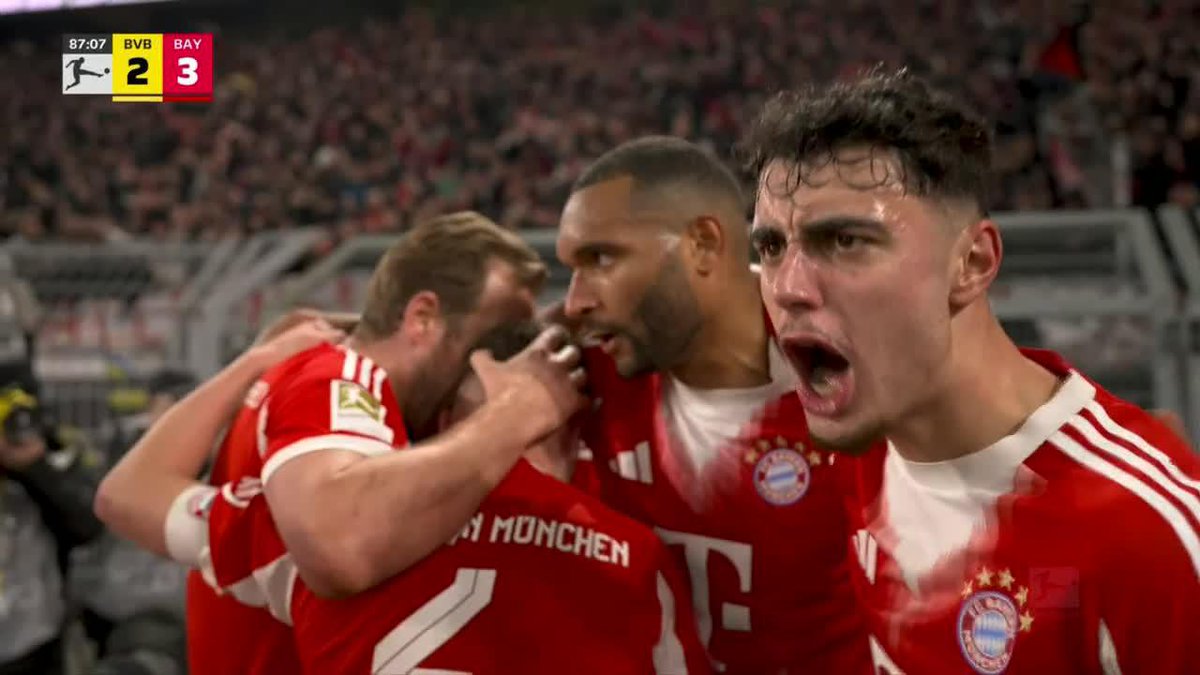 KIMMICH RETAKES THE LEAD FOR BAYERN LATE JUST FOR MINUTES AFTER DORTMUND EQUALIZED 😱 DRAMA IN DER KLASSIKER 🍿
