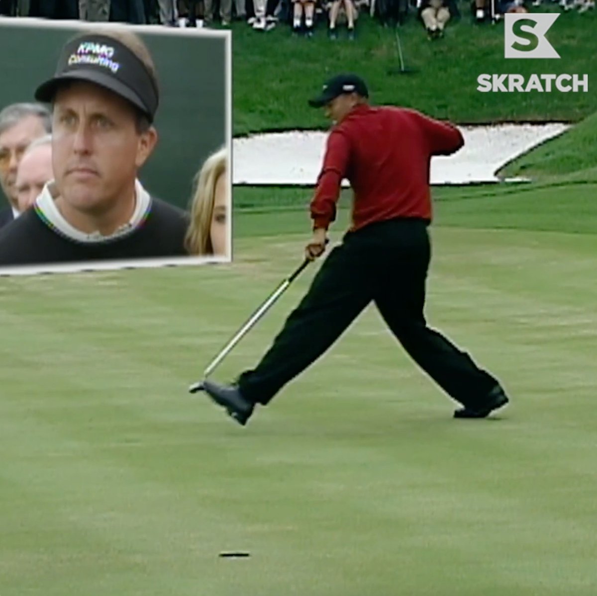 🚨⛱️⏪ #REWIND — Tiger Woods needed a par on 18 to force a playoff with Phil Mickelson at the 2001 Arnold Palmer Invitational… He didn’t make a par, he made a birdie instead. Via: Skratch