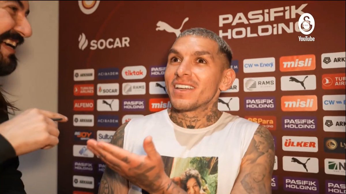 😅 Lucas Torreira neşe saçıyor: "Örümcek diyor... Atom karınca atom karınca (Türkçe)."