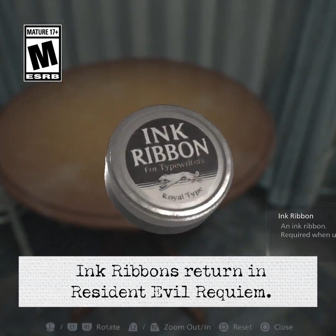 Will you use the Ink Ribbon? Higher difficulty levels require Grace to use limited resources to save the game. #ResidentEvilRequiem