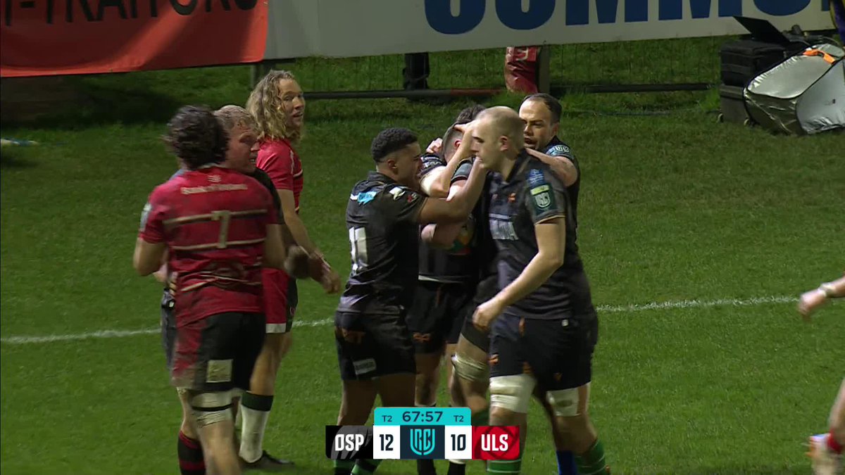 "How crucial could that prove to be?!" 🎙️ James Ratti hands Ospreys a 68th-minute lead in this tight affair against Ulster ⚫