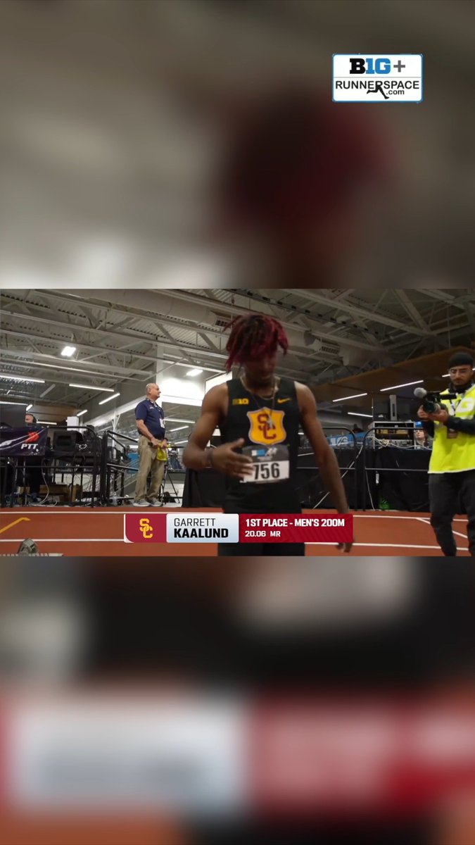 🚨Garrett Kaalund 20.06 for the third-fastest indoor 200m in world HISTORY!