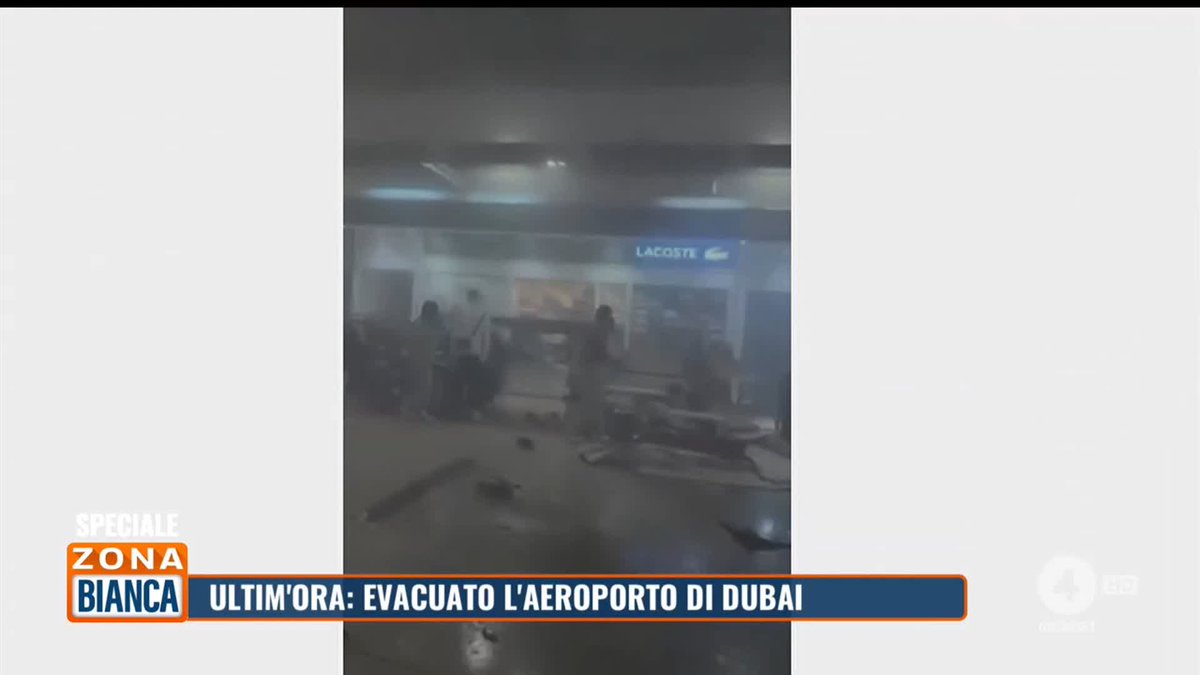 🔴 Ultim'ora: evacuato l'aeroporto di #Dubai #ZonaBianca