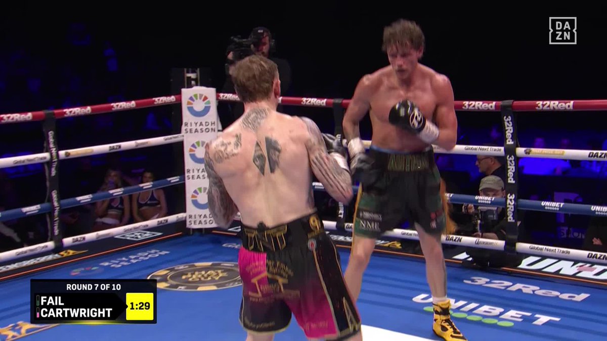 Ben Fail with a dominating TKO to crown himself the Commonwealth International Super Welterweight Champion! #CooperUrsu | Live NOW on DAZN