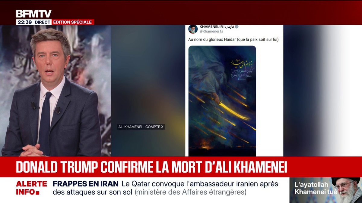 Donald Trump confirme la mort du guide suprême iranien Ali Khamenei ce samedi 28 février