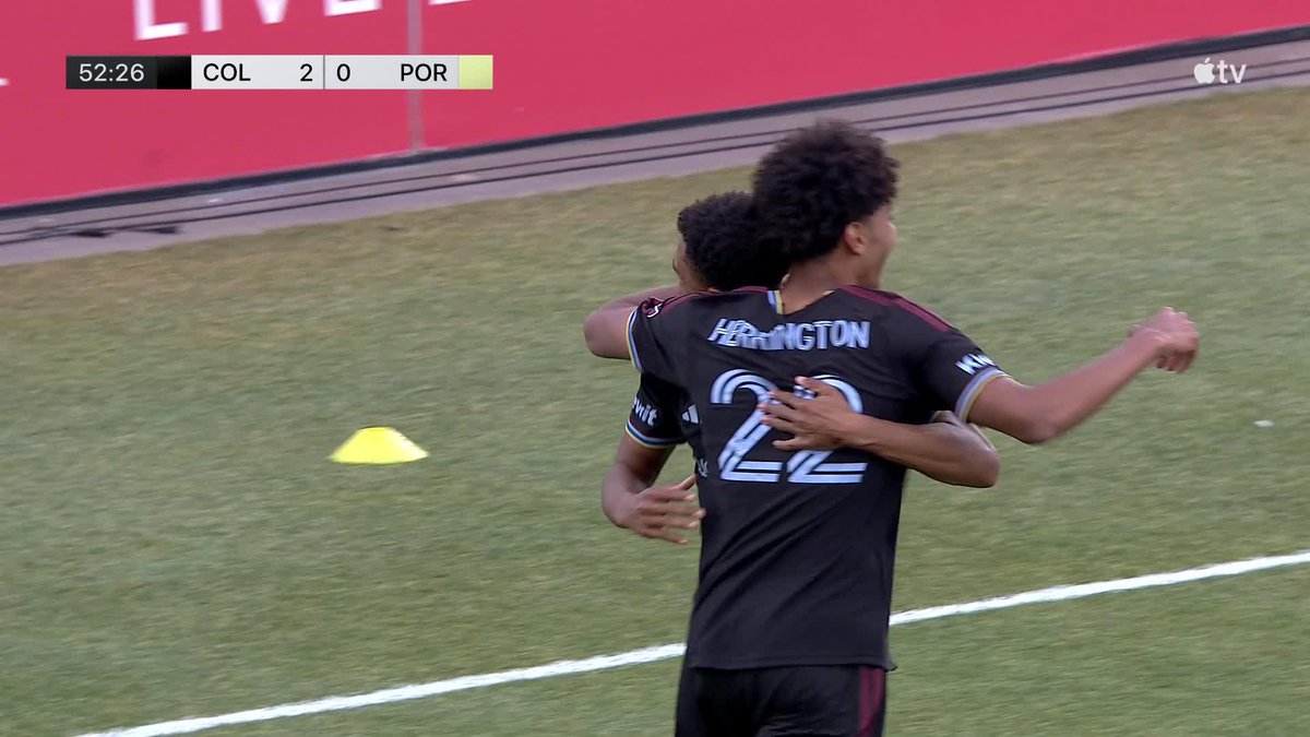 18-year-old Lucas Herrington doubles the Colorado Rapids lead off the header!